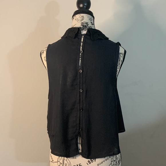 Free People Black Lacey top Size: S/P - Picture 5 of 12
